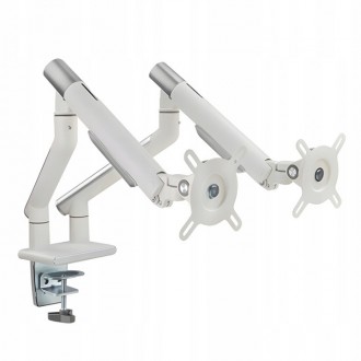 Кронштейн настольный белый для двух мониторов 17"-32" BS02. Львів. фото 1 Кронштейн настольный белый для двух мониторов 17"-32" BS02. Львів. фото 1