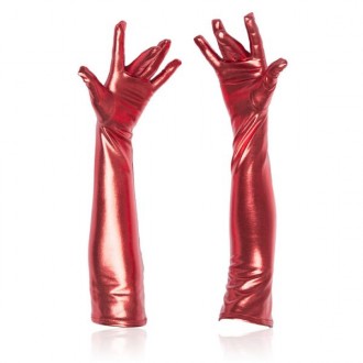 Длинные перчатки по локоть Fetish Five Fingers Gloves Red - это аксессуар, котор. . фото 3