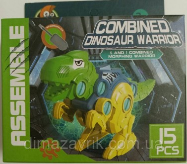 Конструктор на шурупах 292688C "Динозавр Тираннозавр Рекс Ти-Рекс" 15 деталей, о. Харьков. фото 1