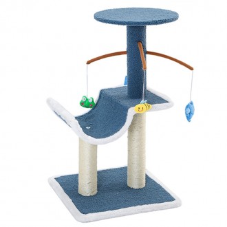 Когтеточка для котов Hoopet 20T0229ML0040 с игрушками дряпка царапка 40,5*40,5*6. Київ. фото 1 Когтеточка для котов Hoopet 20T0229ML0040 с игрушками дряпка царапка 40,5*40,5*6. Київ. фото 1