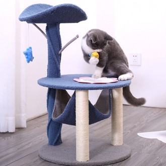 Когтеточка для кота Hoopet 20T0230ML0043 с игрушками дряпка царапка 43.5*43.5*70. Київ. фото 1 Когтеточка для кота Hoopet 20T0230ML0043 с игрушками дряпка царапка 43.5*43.5*70. Київ. фото 1
