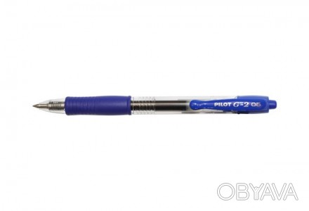 Ручка PILOT G2-5 гелева синя 0,5 мм на кнопці BL-G2-5-L*
 
Автоматична ручка з г. . фото 1