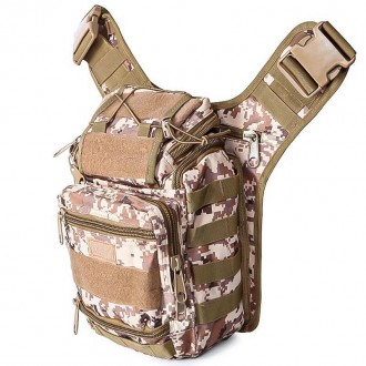 Сумка тактическая через плечо AOKALI Outdoor A25 Sand Pixel 9шт. Київ. фото 1 Сумка тактическая через плечо AOKALI Outdoor A25 Sand Pixel 9шт. Київ. фото 1