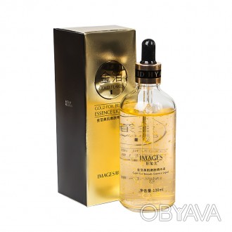Сыворотка для лица IMAGES Gold Flakes Gold Foil Beauty Essence Liquid 100 мл пит