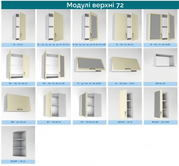 Нова кухня з фасадами МДФ-плівка має широкий вибір секцій та пеналів, які створе. . фото 10