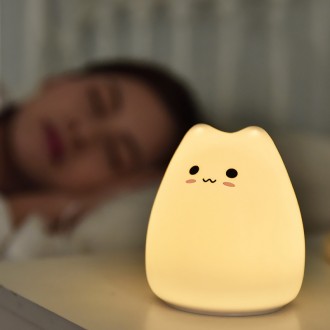Детский силиконовый светильник
Детский светильник в виде белого кота. Этот ночни. . фото 6