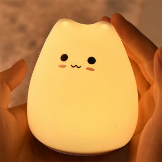 Детский силиконовый светильник
Детский светильник в виде белого кота. Этот ночни. . фото 5