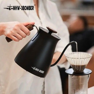 Чайник с поддержкой температуры электрический MHW-3BOMBER Черный, для кофе, Элек. . фото 4