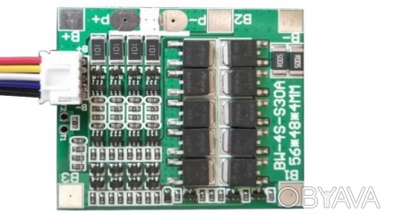  Контроллер защиты заряда разряда BMS 4S LiFePo4 30A. Основные параметры можно п. . фото 1