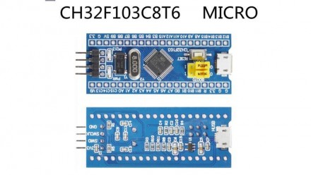  Плата разработчика CH32F103C8T6 micro USB аналог STM32F103C8T6. Отладочная плат. . фото 3