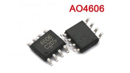  Транзистор N-канал P-канал AO4606 30V 6.9/6A SO-8.. . фото 3