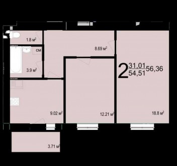 6094-ЕГ Продам 2 комнатную квартиру 56м2 в новострое ЖК Птичка на Салтовке 
Акад. . фото 11