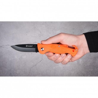 Складной нож GANZOG611 Orange
Оптимальное решение – туристический нож G611 Orang. . фото 9