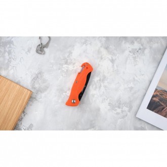 Складной нож GANZOG611 Orange
Оптимальное решение – туристический нож G611 Orang. . фото 8