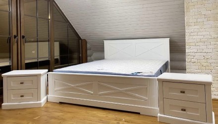 Новинка двоспальне ліжко Максим з дерева бук у прованс стилі.
Ліжко відрізняєть. . фото 4