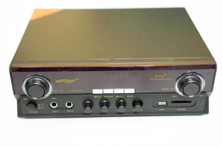 Підсилювач Konzert KCS-202 — Bluetooth, USB,SD,FM, MP3! Караоке 2х канальн. . фото 3