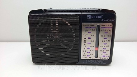 Радіоприймач всехвильовий GOLON RX-607 AC Приймає трансляції радіостанцій у FM, . . фото 3