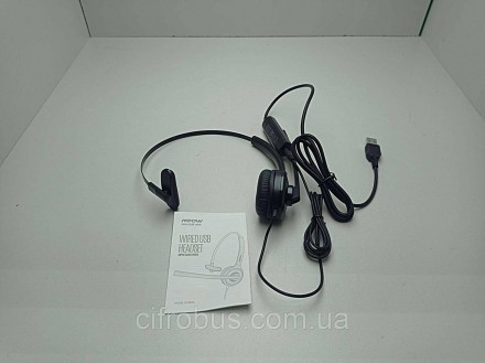 Mpow BH323 USB гарнітура з 1 навушником і роз'ємом USB для операторів колл-центр. . фото 3