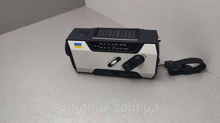 Динамо радио-фонарик портативный на солнечной батарее, Power Bank 2000 mAh, наст. . фото 5