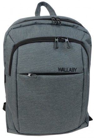 Городской рюкзак Wallaby, Украина на 16л, 156 Gray
Описание товара:
	Рюкзак для . . фото 4