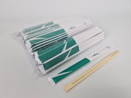Палочки для суши бамбуковые в бумажной инд. упаковке. . фото 2