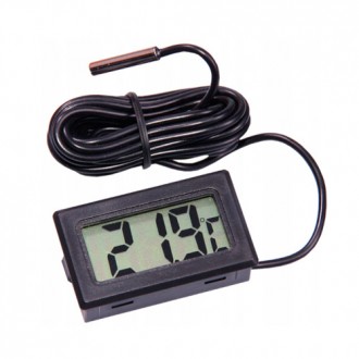 Цифровой термометр с врезным корпусом и малыми размерами для контроля температур. . фото 2