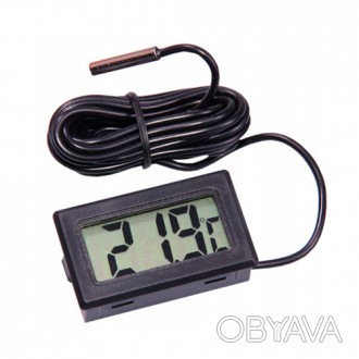 Цифровой термометр с врезным корпусом и малыми размерами для контроля температур. . фото 1