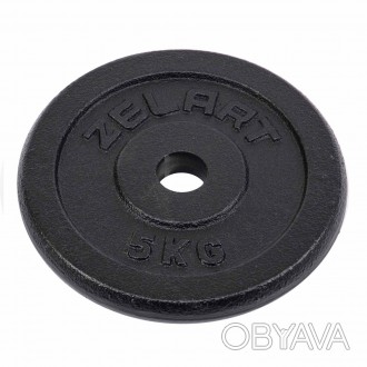 Диск 5 кг для гантели - d-30 мм Zelart TA-7785-5 5кг черный
Стоимость указана за. . фото 1