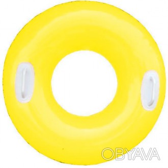 Яркий надувной круг с ручками от Intex можно использовать в речке, бассейне, на . . фото 1