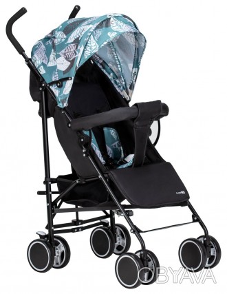Легкая, спортивная коляска FreeON Simple Black-Blue предназначена для детей от 0. . фото 1