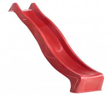 Горка пластиковая скользкая спуск длиной 2,3 метра красного цвета для детской пл. . фото 4