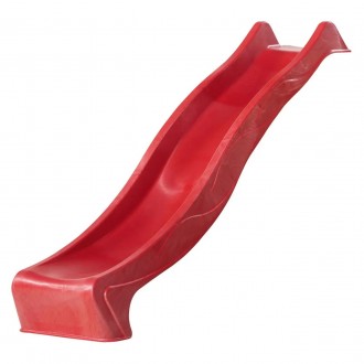 Горка пластиковая скользкая спуск длиной 2,3 метра красного цвета для детской пл. . фото 2