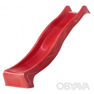 Горка пластиковая скользкая спуск длиной 2,3 метра красного цвета для детской пл. . фото 1