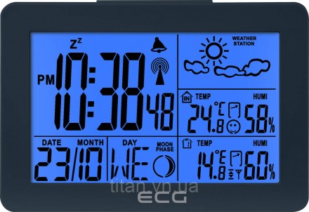 Метеостанція ECG MS 200 оснащена функцією зчитування температури всередині примі. . фото 4