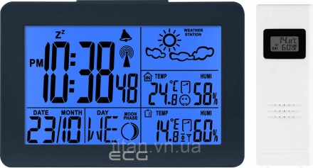 Метеостанція ECG MS 200 оснащена функцією зчитування температури всередині примі. . фото 5