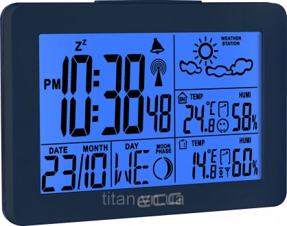 Метеостанція ECG MS 200 оснащена функцією зчитування температури всередині примі. . фото 6