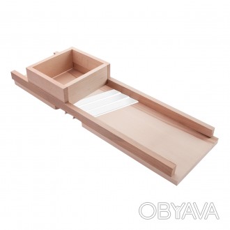 Деревянная шинковка для капусты и нарезки овощей с тремя лезвиями Wood&Steel с л