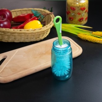 Ершик-щетка для мытья бутылок и бутылей представляет собой удобный инструмент, п. . фото 3