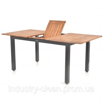 Садовий стіл HECHT MONTANA TABLE Виготовлений з алюмінієвих профілів та деревини. . фото 4