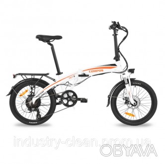 Велосипед на акумуляторній батареї HECHT COMPOS WHITE Електровелосипед HECHT COM. . фото 1