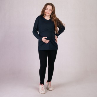 Кофта для беременных в рубчик однотонная черный 42-56р
Молодежная женская кофта . . фото 4