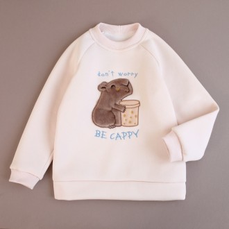 Дитячий світшот з аплікацією антистрес Капібара Be cappy унісекс 34". Львов. фото 1 Дитячий світшот з аплікацією антистрес Капібара Be cappy унісекс 34". Львов. фото 1