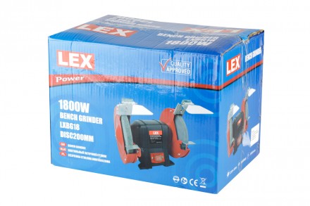 Настольная шлифмашина LEX LXBG18 - базовое оборудование для домашней мастерской,. . фото 7