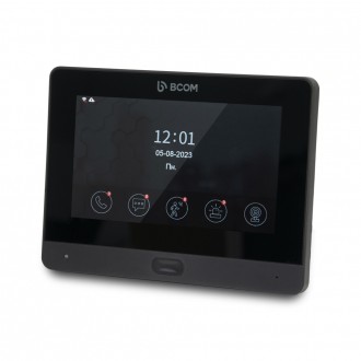 Комплект Wi-Fi відеодомофона 7" BCOM BD-760FHD/T Black + BT-400FHD Black
 Якщо д. . фото 3