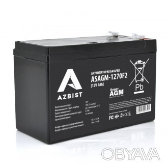 Акумулятор AZBIST Super AGM ASAGM-1270F2 — використовується в пристроях із невел. . фото 1
