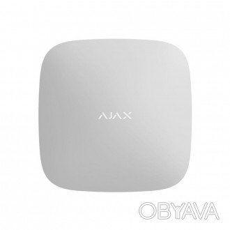 Интеллектуальная централь системы безопасности Ajax Hub Plus white для системы о. . фото 1