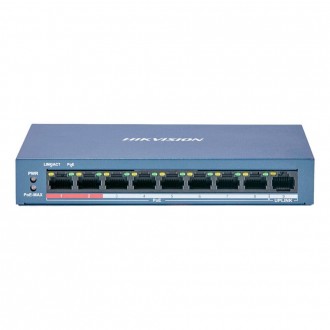 Неуправляемый PoE-коммутатор Hikvision DS-3E0109P-E(C) с 8 портами PoE. Киев. фото 1 Неуправляемый PoE-коммутатор Hikvision DS-3E0109P-E(C) с 8 портами PoE. Киев. фото 1
