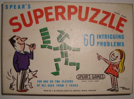 Винтажная Игра-головоломка Superpuzzle - Spear's Games - 60 Intriguing Prob. . фото 2