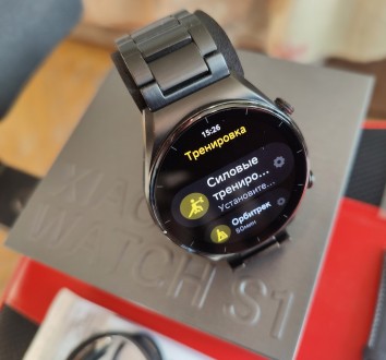Продаются отличные статусные смарт-часы Xiaomi Watch S1, идеальное внешнее и раб. . фото 4