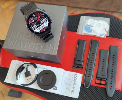 Продаются отличные статусные смарт-часы Xiaomi Watch S1, идеальное внешнее и раб. . фото 2